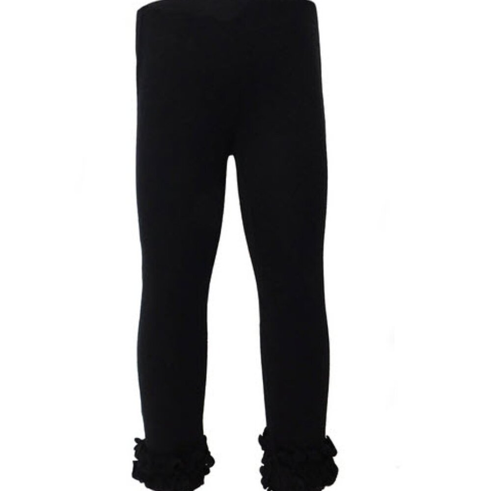 Black Ruffle Leggings